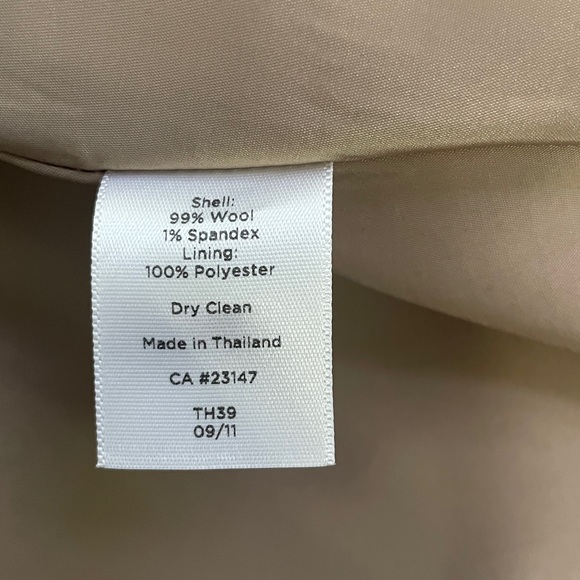 Talbots A Line Tan Midi Wool Dress - Picture 8 of 11